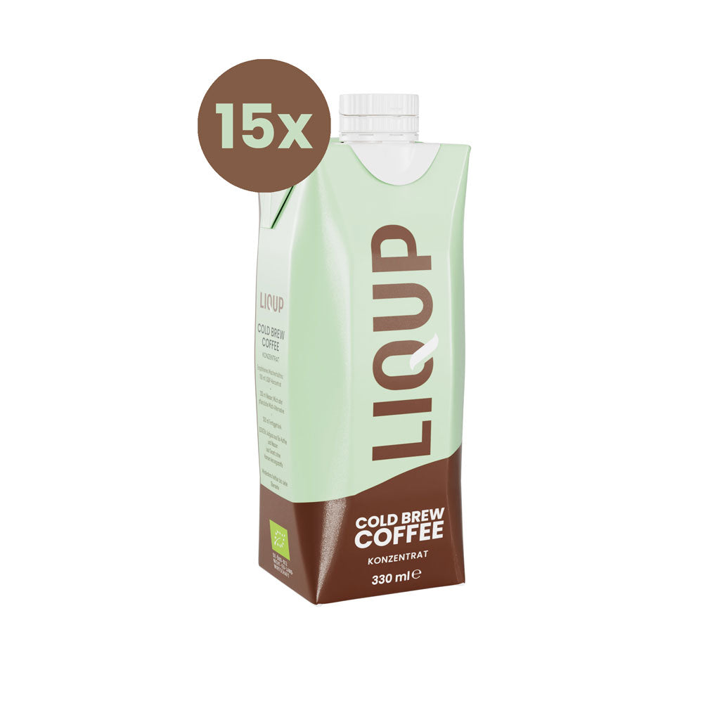 LIQUP Cold Brew Konzentrat - 15x 0,33l